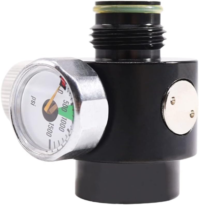 ZCTCL New Paintball Inner Thread,CO2 Cylinder Tank,On/Off Valve with 1500Psi Gauge,G1/2-14 - Image 4